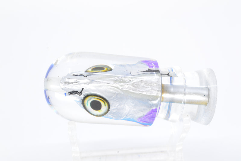 Aloha Lures Blue-Ice Blue Back Purple Fins Magic Malolo 9" 3oz *CHIPPED*
