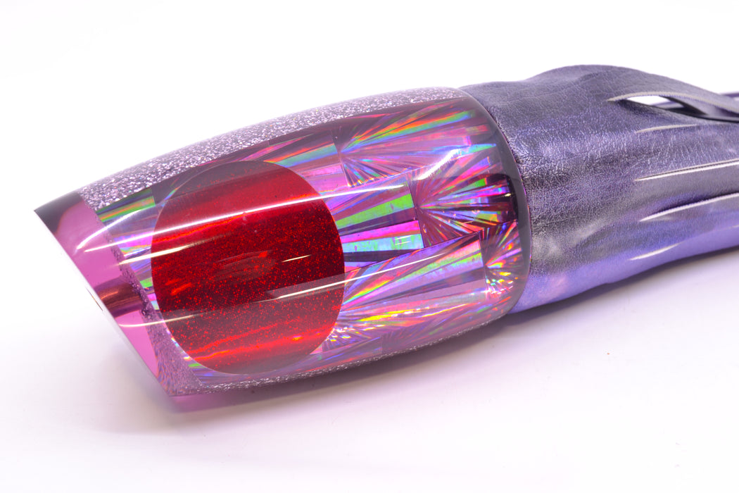 Koya Lures Purple Starburst Red Eyes Large Poi Dog 16" 13.5oz ALV Vinyl Skipjack