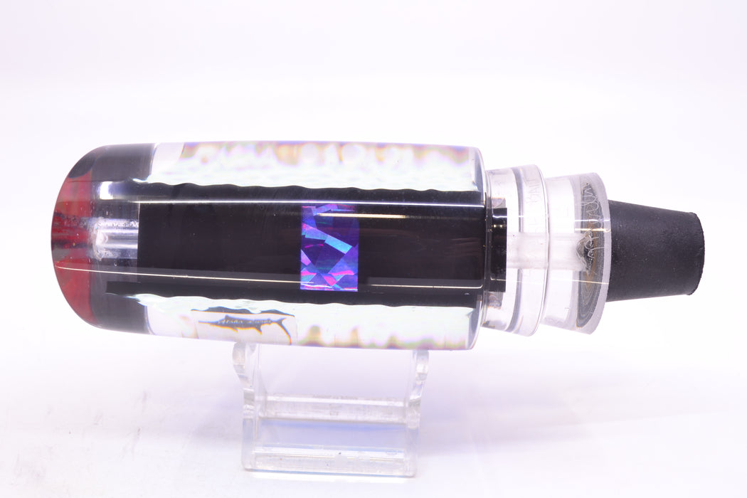 Aloha Lures Ice Blue-Blue Dichro Black-Purple Rainbow Back Smash Bait 14" 9.5oz