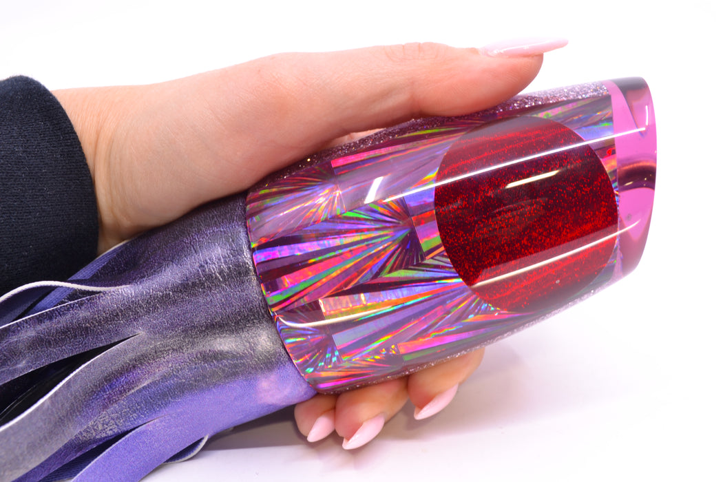 Koya Lures Purple Starburst Red Eyes Large Poi Dog 16" 13.5oz ALV Vinyl Skipjack