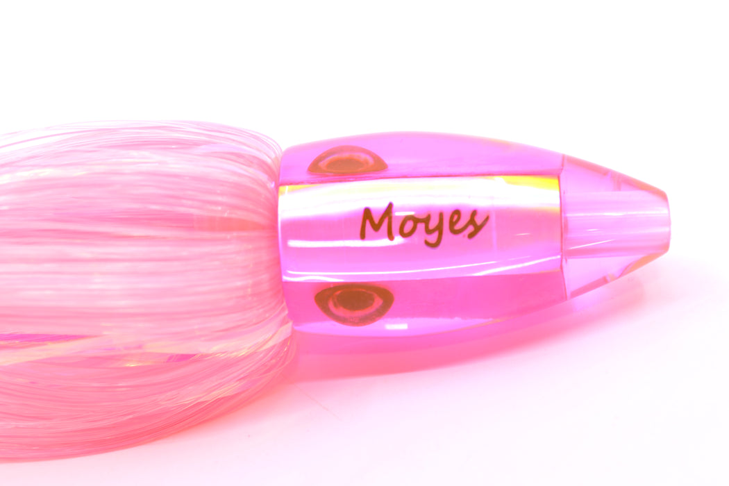Moyes Lures Pink MOP Poon 5" 1.3oz Skirted Mixed Pink & White Hair