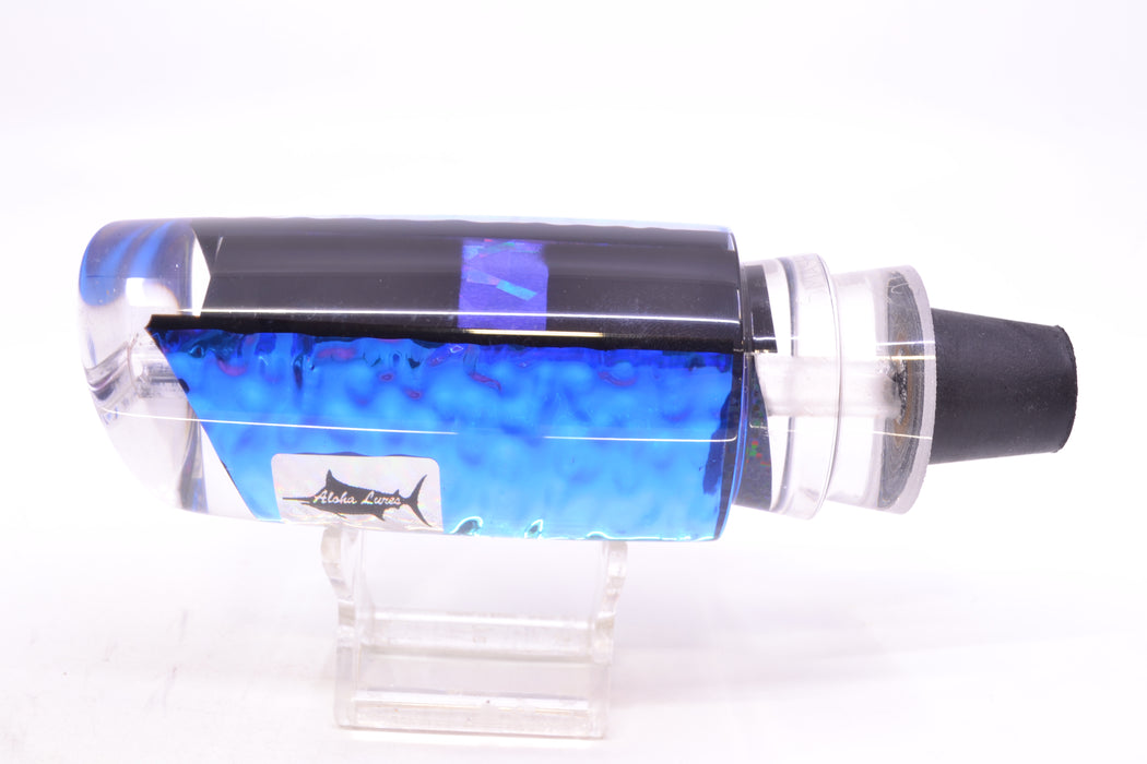 Aloha Lures Ice Blue-Blue Dichro Black-Purple Rainbow Back Smash Bait 14" 9.5oz