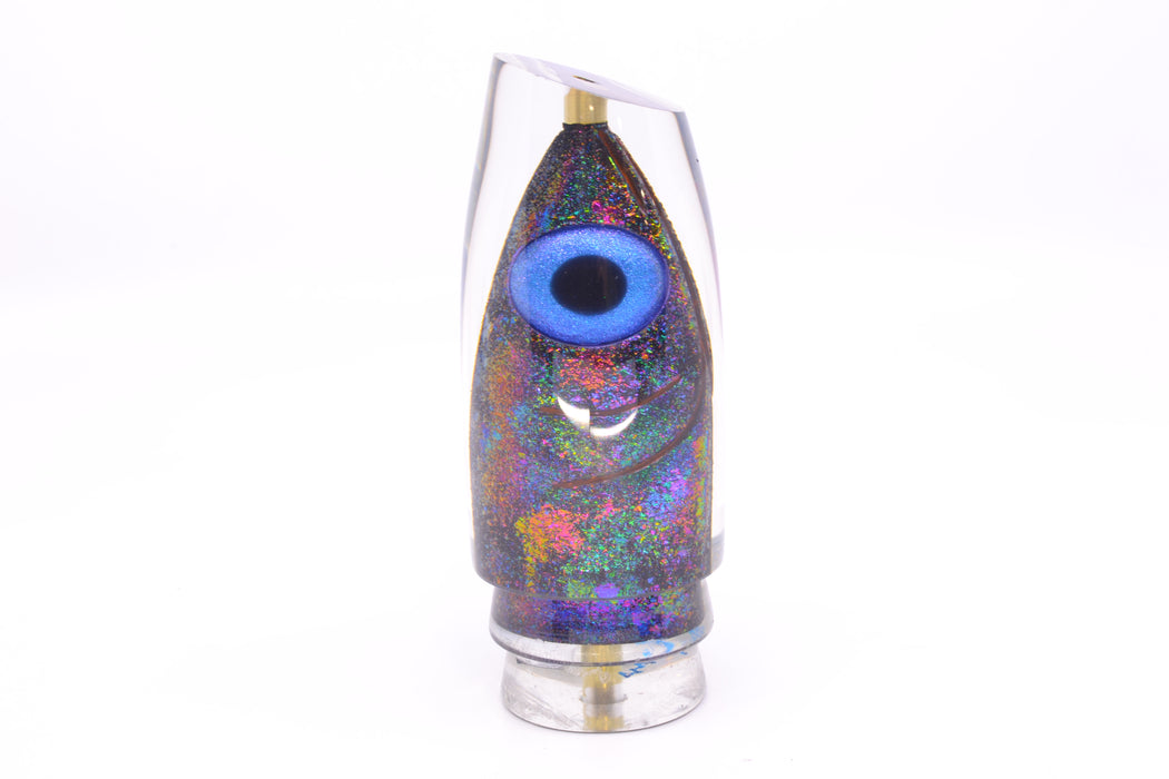 Joe Yee by KEGZ-Niiyama Collab Rainbow Fish Head Black-Blue Eyes #1 Super Plunger 14" 7.2oz GZE