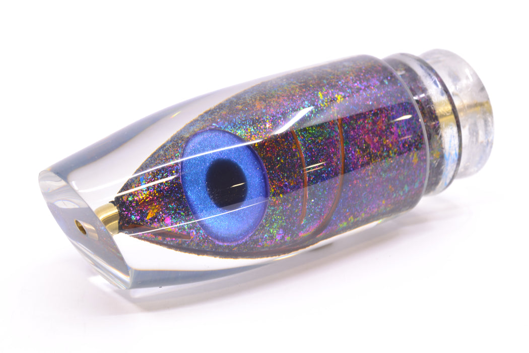 Joe Yee by KEGZ-Niiyama Collab Rainbow Fish Head Black-Blue Eyes #1 Super Plunger 14" 7.2oz GZE