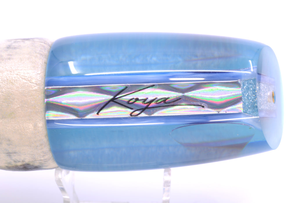 Koya Lures Ice Blue Pearl Ice Blue Back Red Eyes Large Poi Dog 16" 13.5oz ALV Vinyl