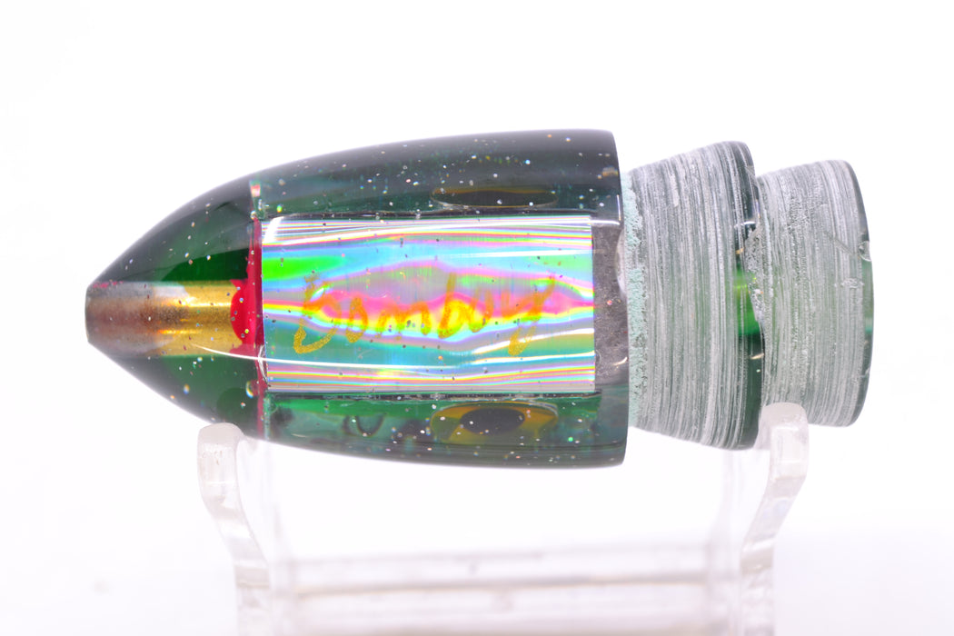 Bomboy Lures Blue-Purple Abalone Green Back Baby Bomb 9" 2.8oz