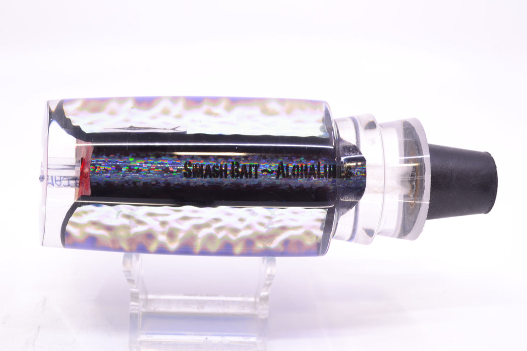 Aloha Lures Ice Blue-Blue Dichro Black-Purple Rainbow Back Smash Bait 14" 9.5oz