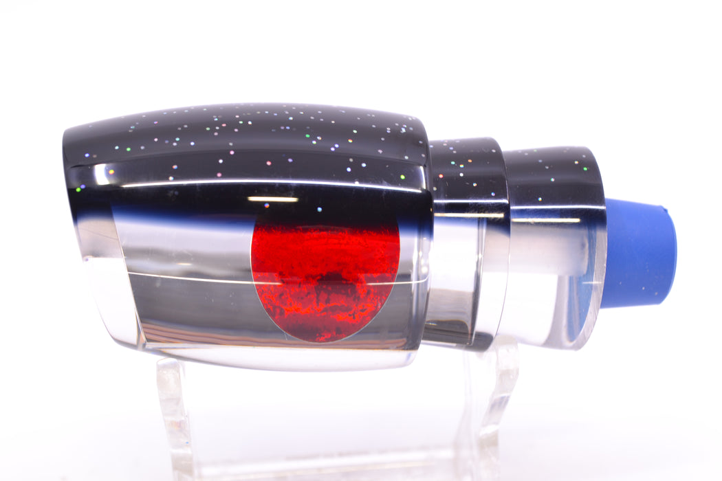 TANTRUM Lures Clear Mirrored Black Back Red Eyes Medium Bandit 9" 2.8oz