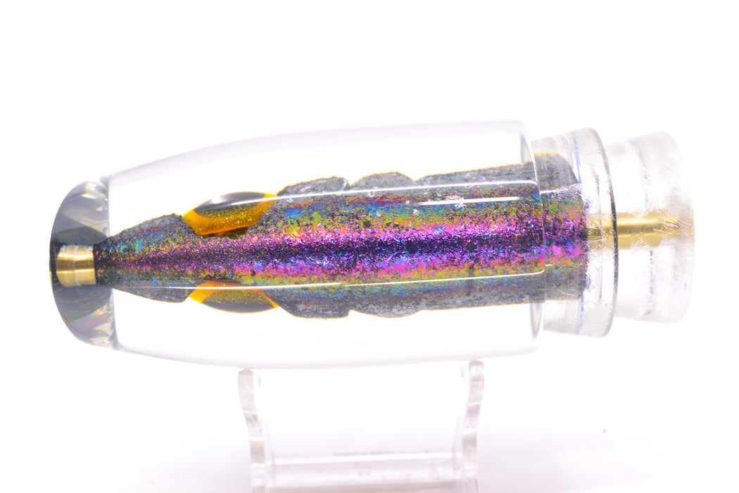 Joe Yee by KEGZ-Niiyama Collab Rainbow Fish Head Black-Yellow Eyes Super Plunger 14" 7.2oz GZE