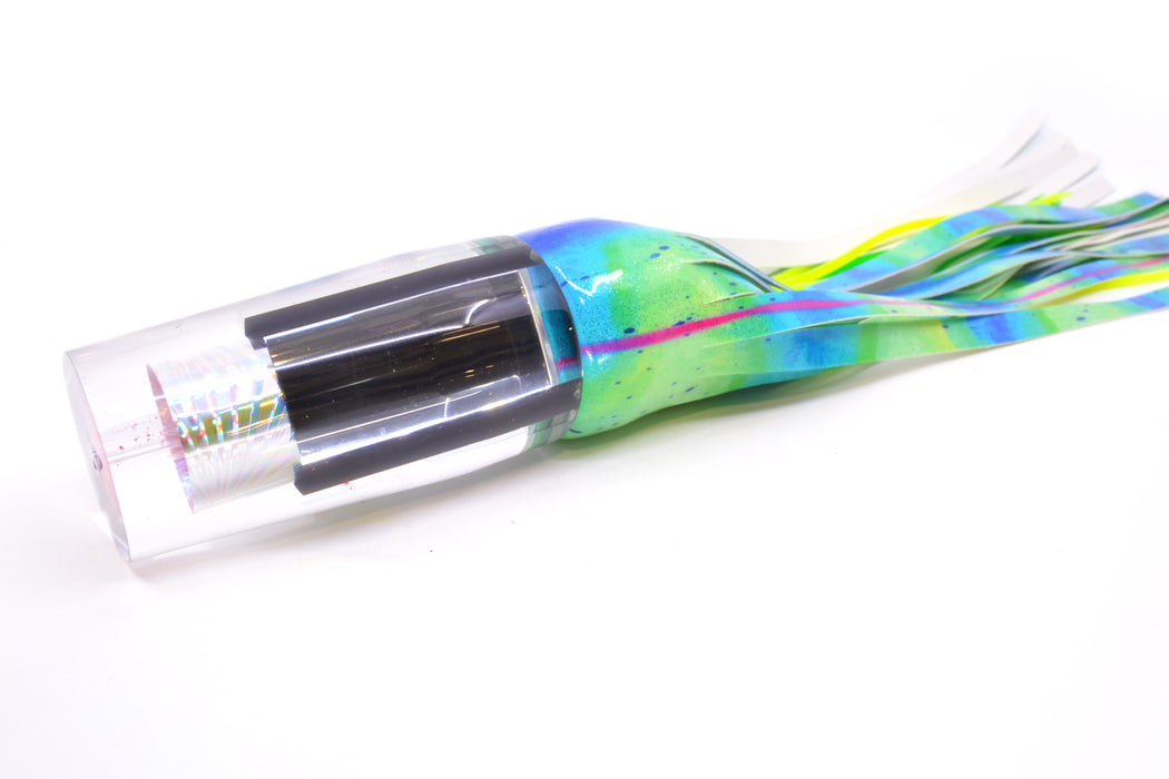 Aloha Lures Clear Mirrored Silver Starburst Sundowner 14" 11.5oz FT Vinyl Mad Mahi