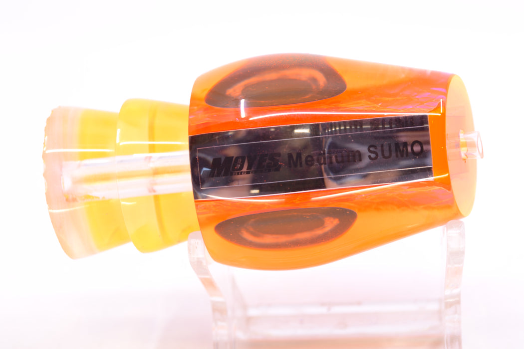 Moyes Lures Orange Dichro Orange Back Taxi Eyes Medium Sumo 12" 3.7oz
