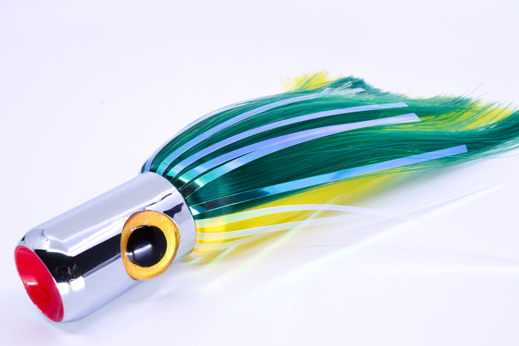 Iland Lures Green-Yellow Hair Chrome Head Iland Cruiser 10.5" 4.5oz CR820-GR/YL
