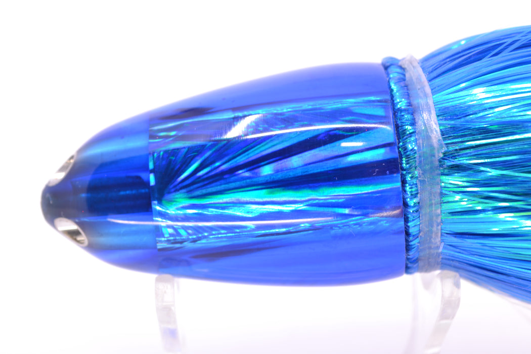 Ali'i Kai Lures Blue Rainbow Starburst UFO Jet 9"+ 6.5oz Strobez Blue-White/Pink