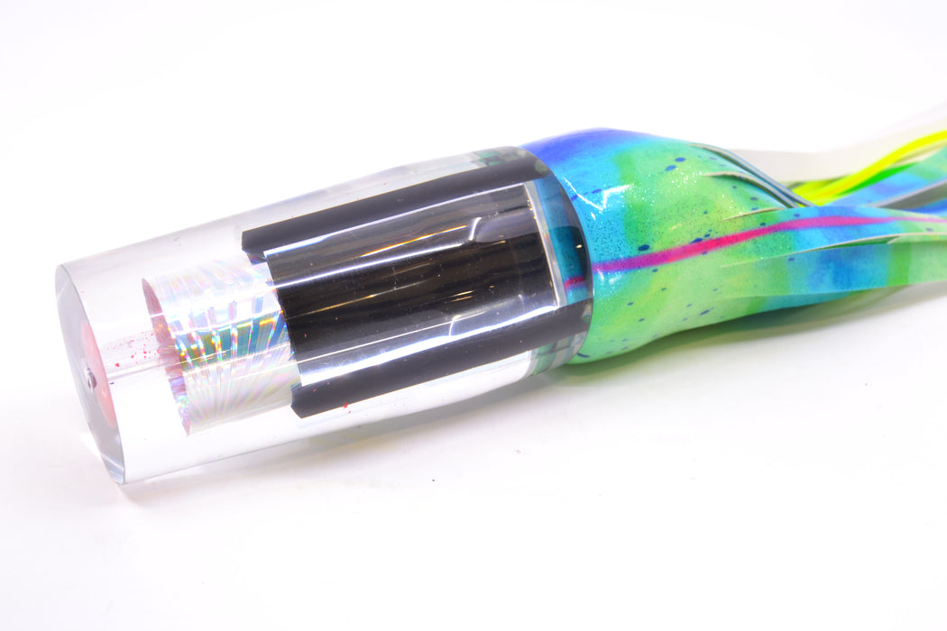 Aloha Lures Clear Mirrored Silver Starburst Sundowner 14" 11.5oz FT Vinyl Mad Mahi