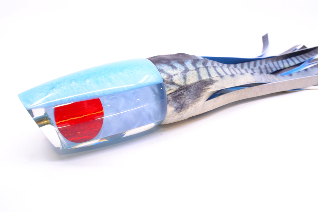 Koya Lures Ice Blue Pearl Ice Blue Back Red Eyes Large Poi Dog 16" 13.5oz ALV Vinyl