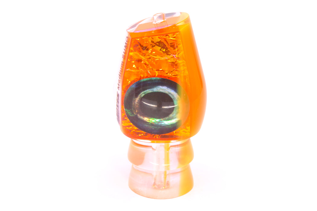 Moyes Lures Orange Dichro Orange Back Taxi Eyes Medium Sumo 12" 3.7oz