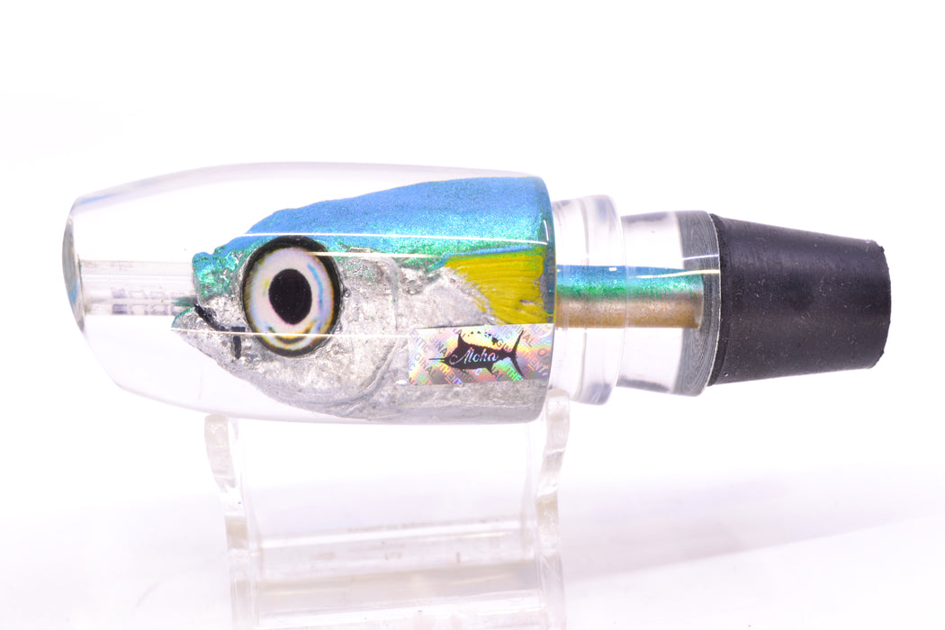 Aloha Lures Ice Blue-Turquoise Back Yellow Fins Malolo Medium Gully Boy 10" 6oz