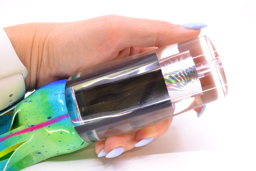 Aloha Lures Clear Mirrored Silver Starburst Sundowner 14" 11.5oz FT Vinyl Mad Mahi