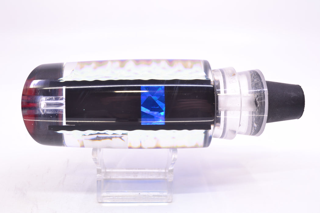 Aloha Lures Ice Blue-Blue Dichro Black-Blue Rainbow Back Smash Bait 14" 9.5oz