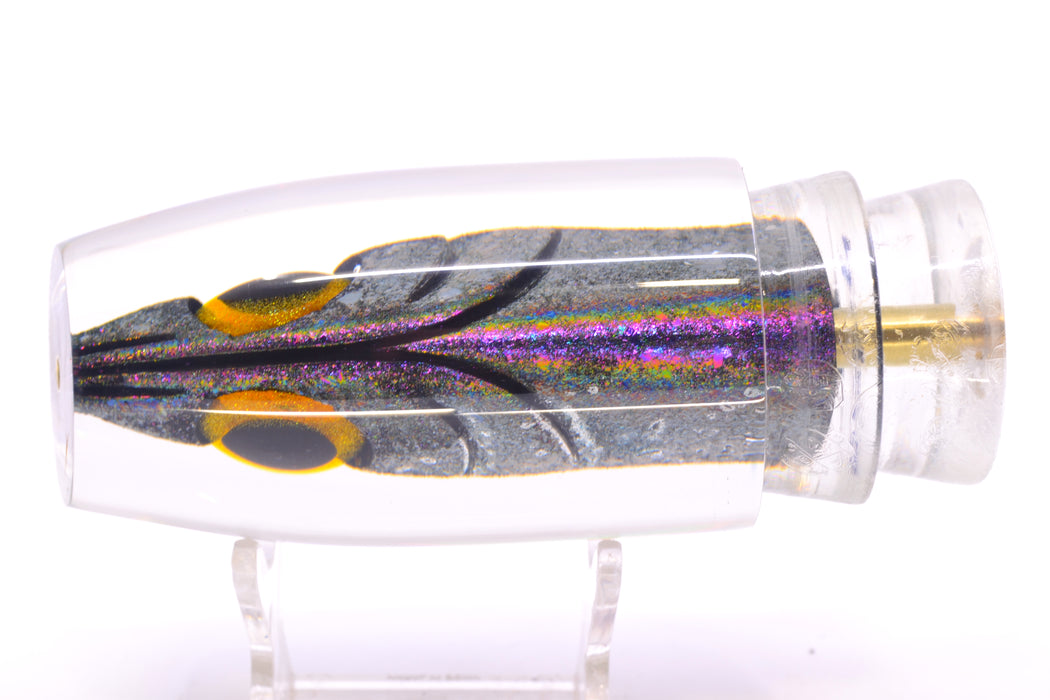 Joe Yee by KEGZ-Niiyama Collab Rainbow Fish Head Black-Yellow Eyes Super Plunger 14" 7.2oz GZE