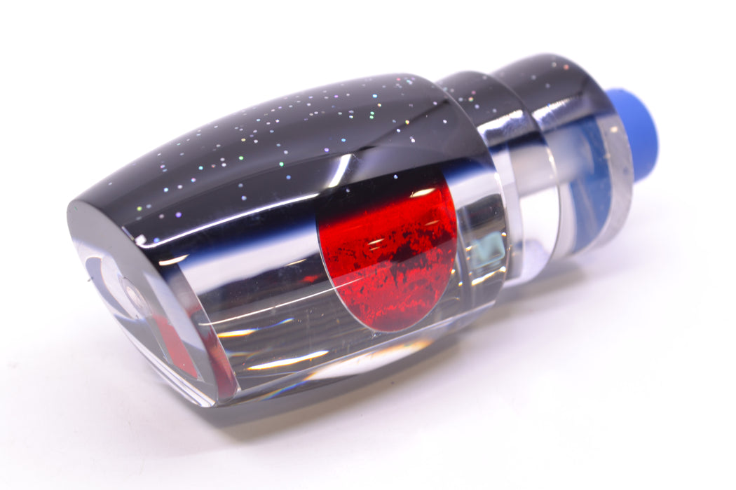 TANTRUM Lures Clear Mirrored Black Back Red Eyes Medium Bandit 9" 2.8oz