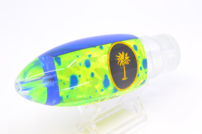 Palmetto Lures Chartreuse Mahi Rainbow Flake Big Bully 12" 7oz