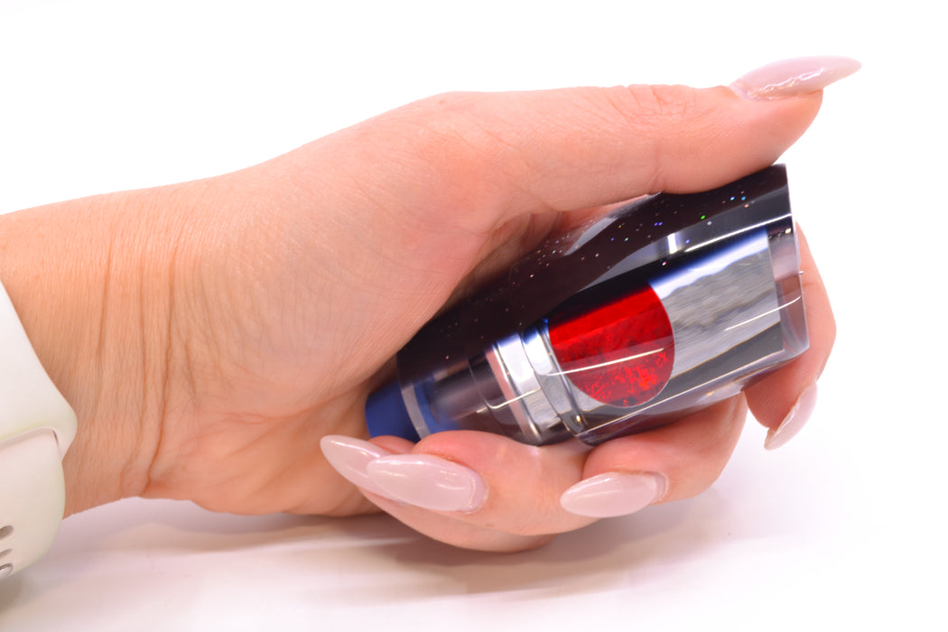 TANTRUM Lures Clear Mirrored Black Back Red Eyes Medium Bandit 9" 2.8oz