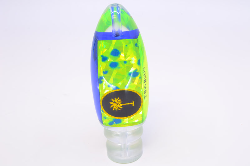 Palmetto Lures Chartreuse Mahi Rainbow Flake Big Bully 12" 7oz
