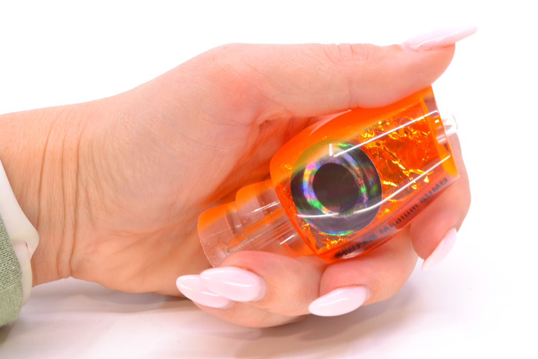 Moyes Lures Orange Dichro Orange Back Taxi Eyes Medium Sumo 12" 3.7oz