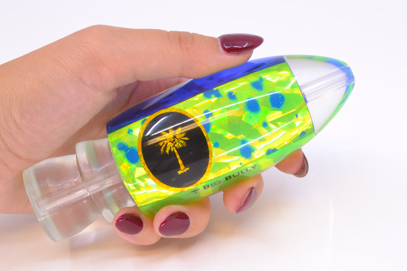 Palmetto Lures Chartreuse Mahi Rainbow Flake Big Bully 12" 7oz