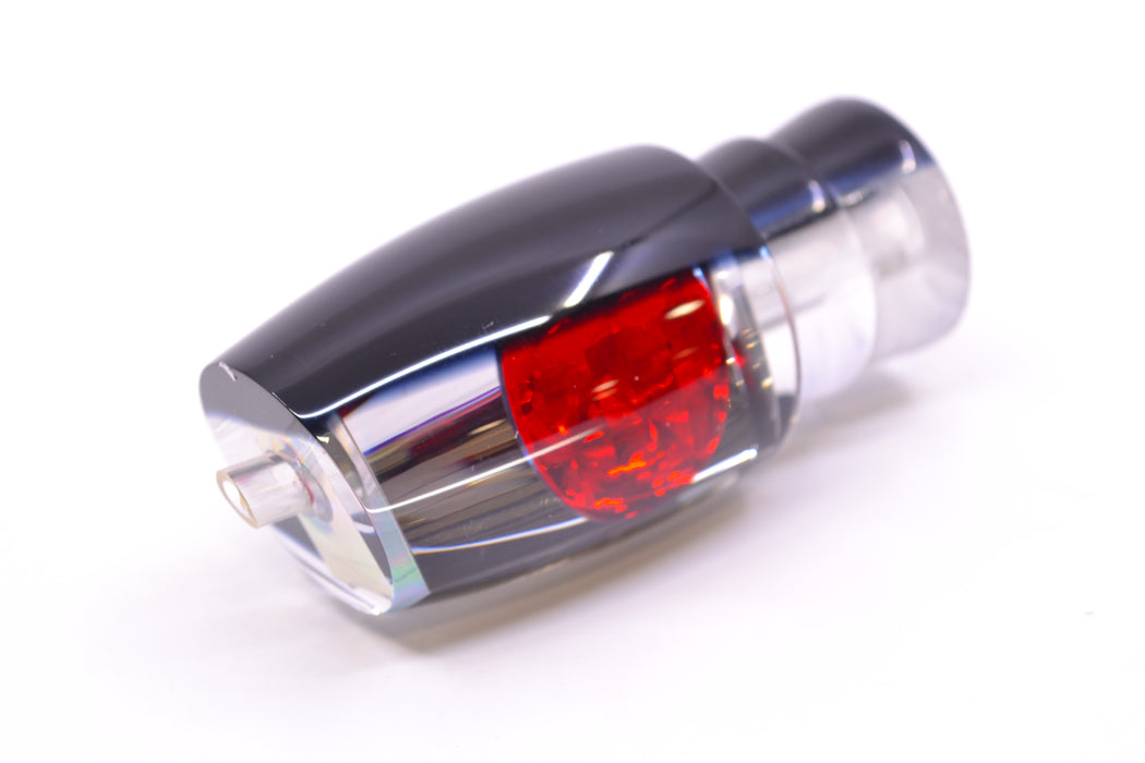 Moyes Lures Clear Mirrored Black Back Red Eyes Small J-Boy 9" 1.5oz