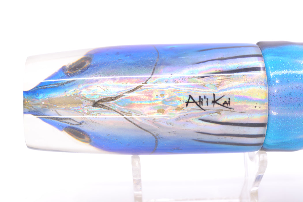 Ali'i Kai Lures Skipjack/Aku Medium Hard Head 12" 7oz Fire Tailz Vinyl Skipjack GZE
