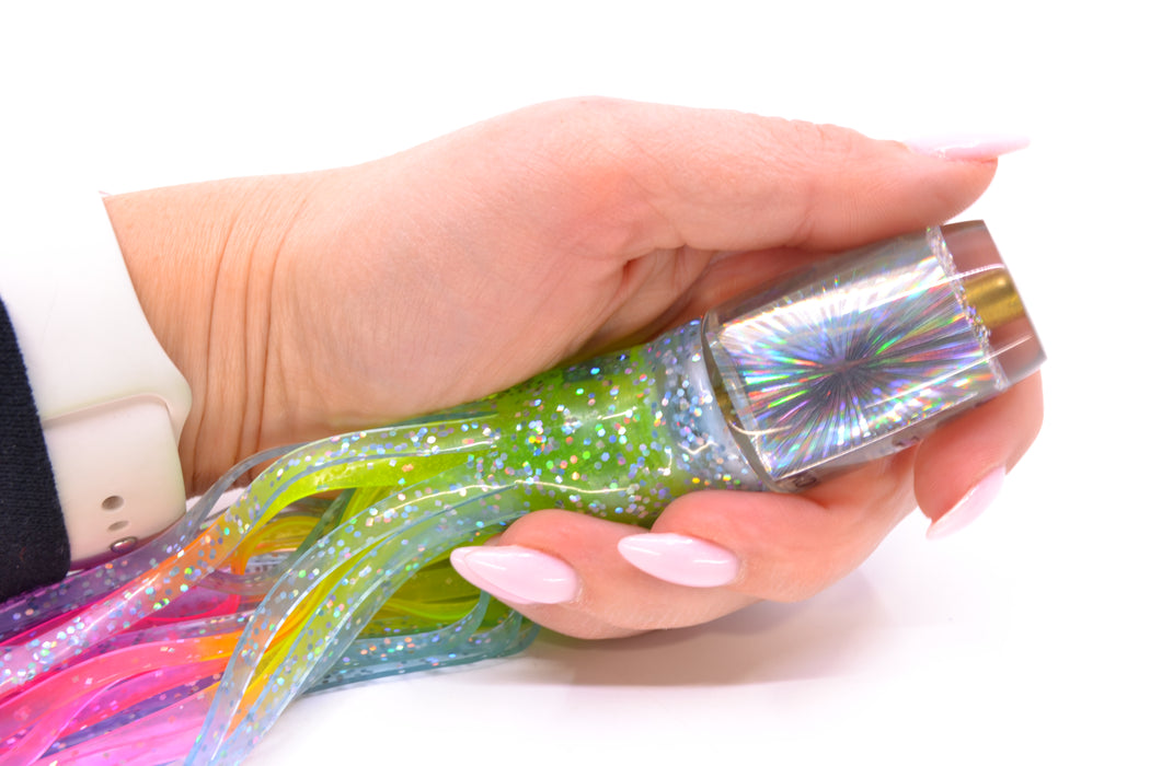 Koya Lures Silver Rainbow Starburst JP 511 9" 4oz Skirted Ice Blue/Rainbow