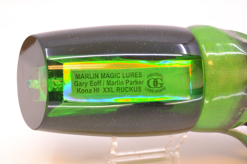 Marlin Magic Green Awabi Black Back XXL Ruckus Teaser 18" 20oz FT Vinyl Green Tiger
