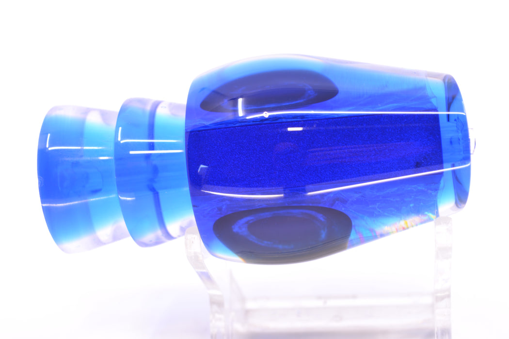 Moyes Lures Blue-Pink Dichro Blue Back Taxi Eyes Medium Sumo 12" 3.7oz