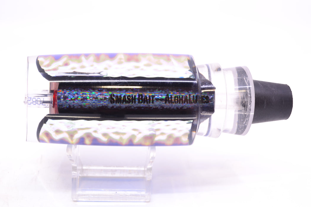 Aloha Lures Ice Blue-Blue Dichro Black-Blue Rainbow Back Smash Bait 14" 9.5oz