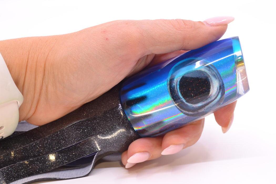 JAG Lures Blue Skipjack Plunger 12" 8oz Vinyl Black New Pre-Owned GZE