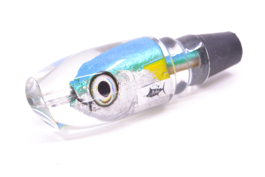 Aloha Lures Ice Blue-Turquoise Back Yellow Fins Malolo Medium Gully Boy 10" 6oz