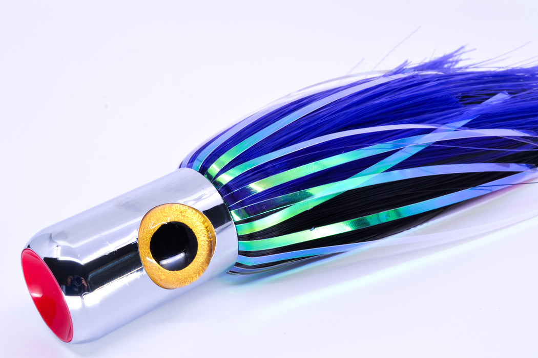 Iland Lures Black-Purple Hair Chrome Head Iland Cruiser 10.5" 4.5oz CR820-BK/PL