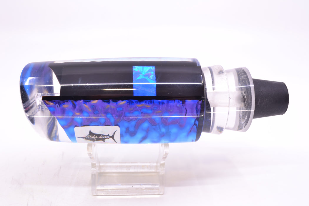 Aloha Lures Ice Blue-Blue Dichro Black-Blue Rainbow Back Smash Bait 14" 9.5oz