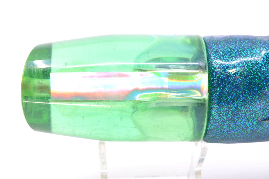 Marlin Magic Ice Green Awabi Teddy Bear Eyes Big Dog 14" 10oz Vinyl Teal Pre-Owned GZE