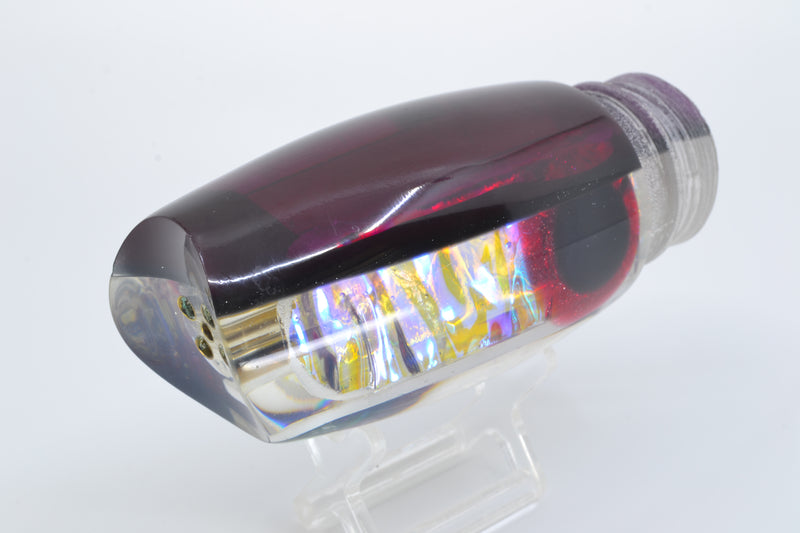 Coggin Lures Ice Rainbow Dichro Purple Back Tado Mauna Kea Scoop 14" 15oz *CHIPPED* GZE