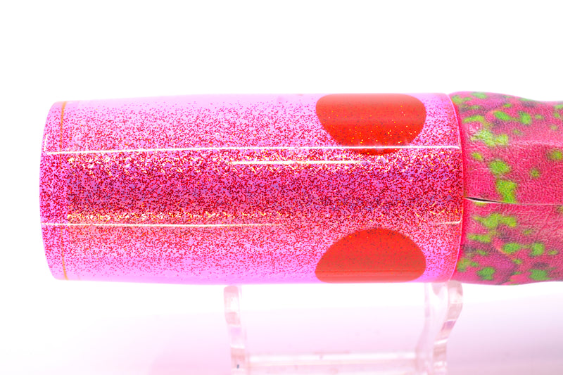 TANTRUM Lures Pink Rainbow Scale Red Glitter Back Large AMN 12" 7.5oz ALV Vinyl Mahi