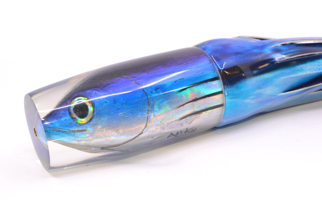 Ali'i Kai Lures Skipjack/Aku Medium Hard Head 12" 7oz Fire Tailz Vinyl Skipjack GZE