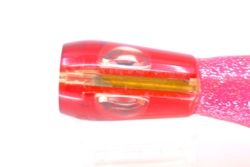 Unknown Mirrored Red Back Doll Eyes Cupped Face Doorknob 9" 2.8oz Skirted New Pre-Owned