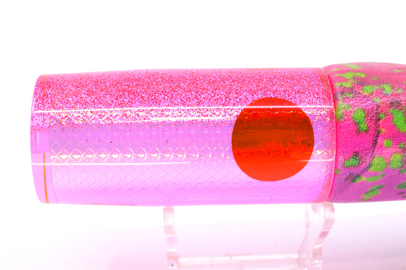 TANTRUM Lures Pink Rainbow Scale Red Glitter Back Large AMN 12" 7.5oz ALV Vinyl Mahi