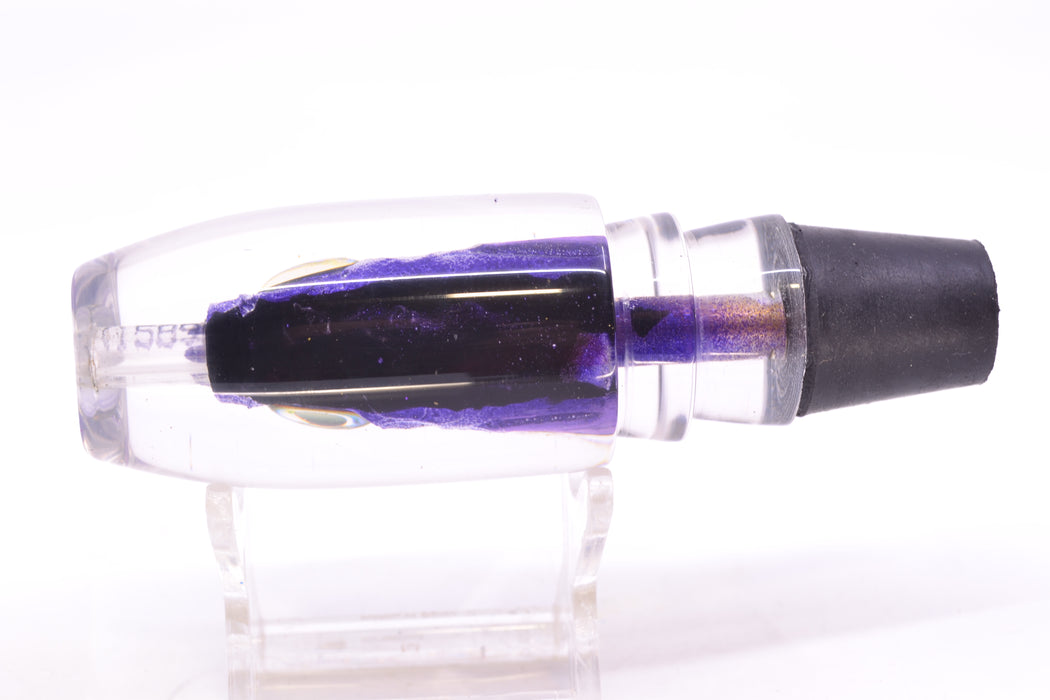 Aloha Lures Black-Purple Back Purple Fins Malolo Medium Gully Boy 10" 6oz