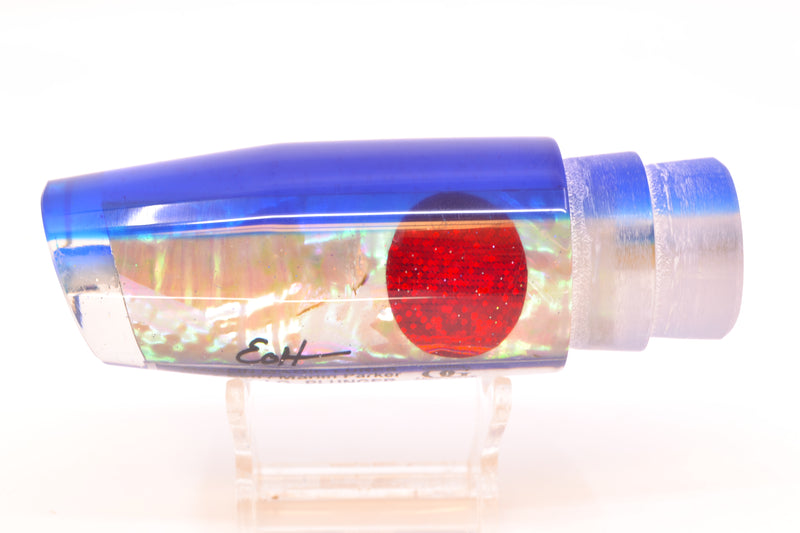 Marlin Magic White Awabi Blue Back Red Eyes Large Plunger 12" 6oz