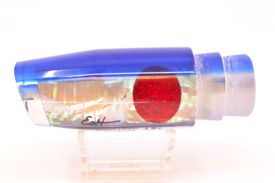 Marlin Magic White Awabi Blue Back Red Eyes Large Plunger 12" 6oz