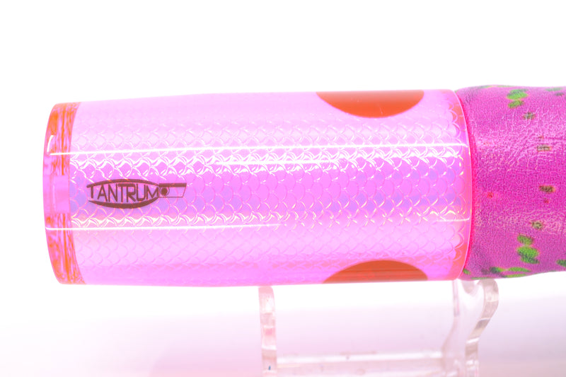 TANTRUM Lures Pink Rainbow Scale Red Glitter Back Large AMN 12" 7.5oz ALV Vinyl Mahi